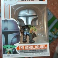Нова POP! Star Wars Mandalorian with the child Grogu, ръчно изработена екшън фигурка, снимка 6 - Фигурки - 44313795