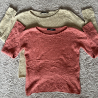 100% кашмир, снимка 1 - Блузи с дълъг ръкав и пуловери - 44728571