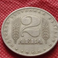 Монета 2 лева 1969г. от соца 25 години Социалистическа революция за колекция - 25027, снимка 2 - Нумизматика и бонистика - 35197653