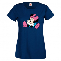 Дамска тениска Minnie Mouse 5 Подарък,Изненада,Рожден ден,, снимка 6 - Тениски - 36530772