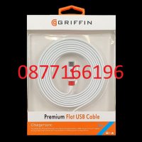 Плосък USB кабел Griffin Type C 2 метра, снимка 1 - USB кабели - 35054825