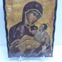 Голяма икона на Пресвета Майка Богородица Закрилница - Модел АБ- ръчна изработка, снимка 3 - Икони - 37640095