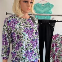Дамска блуза в два цвята, снимка 1 - Блузи с дълъг ръкав и пуловери - 40822265