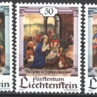Чисти марки Коледа 1990 от Лихтенщайн, снимка 1 - Филателия - 42756420