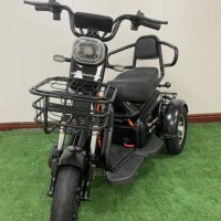  Двуместна Електрическа Триколка PUDDING 1500W Black , снимка 3 - Мотоциклети и мототехника - 42041273