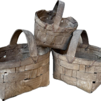 Автентична дървена кошница - изплетена от клони, снимка 8 - Антикварни и старинни предмети - 44736544