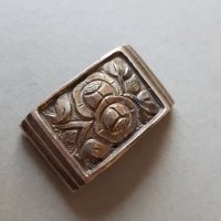 Възрожденска сребърна част колан гривна кюстек пафти, снимка 4 - Антикварни и старинни предмети - 39567417