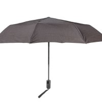 Разделен автоматичен кафяв черен зиг заг чадър за дъжд 31 см, снимка 2 - Други - 42875637