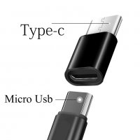 Преходници микро USB към USB TYPE C, снимка 4 - USB кабели - 27336100