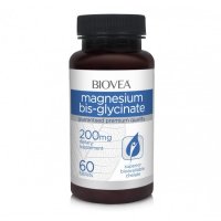 Хранителна добавка Biovea MAGNESIUM BIS-GLYCINATE 200mg, снимка 1 - Хранителни добавки - 30026635