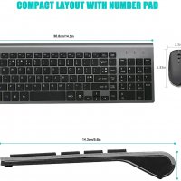 Нова USB Ергономична тънка клавиатура и мишка за компютър лаптоп Mac, снимка 5 - Други - 36975184