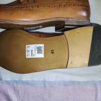 Елегантни мъжки обувки от естествена кожа TOPMAN №43, снимка 9 - Официални обувки - 37760190