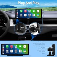 Нов HD Тъчскрийн Авто Дисплей - CarPlay, Android, Bluetooth, GPS за кола автомобил, снимка 5 - Друга електроника - 44396926