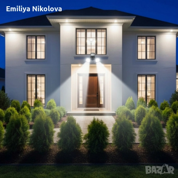 24W LED лампа с датчик за движение – 2000 lm и IP защита за всякакви условия, снимка 1