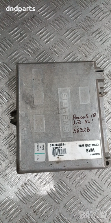 Компютър Renault 19 1.7i 1991г. S100811102 7700731802 , снимка 1