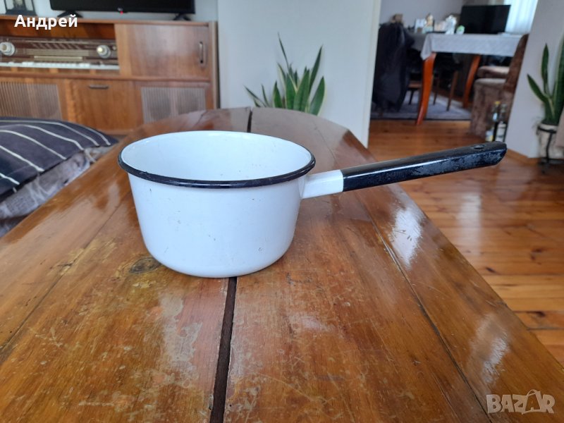Стара емайлирана касерола,тиган #6, снимка 1