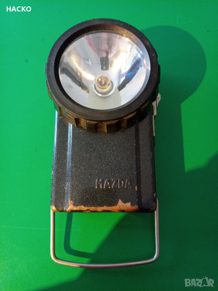 Стар Метален Фенер MAZDA Made in Franse 100% Автентичен , снимка 1