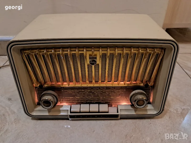 ретро лампово радио Philips Philetta , снимка 1