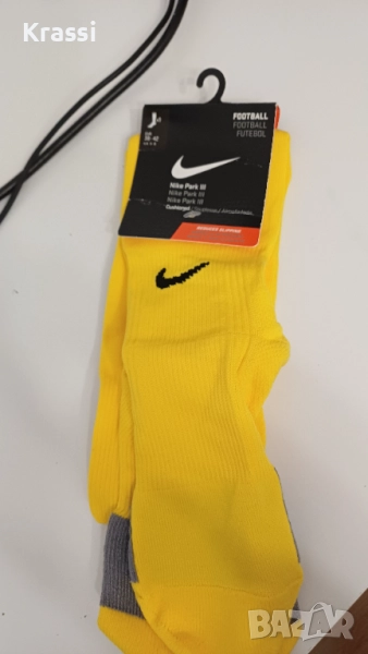 Жълти футболни чорапи Nike , снимка 1