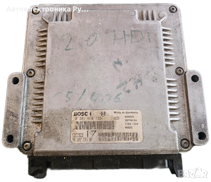 компютър PEUGEOT 806 2.0 HDI BOSCH 0 281 010 135, 0281010135, 96 362 545 80, 9636254580, 28FM0154 , снимка 1