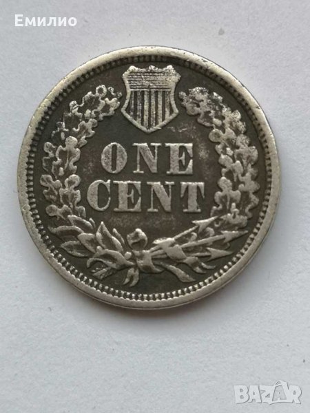 Един Цент 1862 от времето на Гражданската война , снимка 1