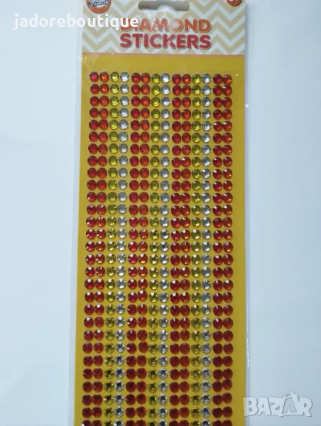 Самозалепващи се диамантени камъчета 6 мм, снимка 1