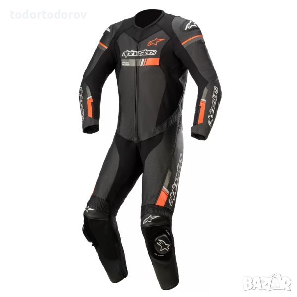 Кожен мото екип ALPINESTARS GP FORCE CHASER V2 1PC Black/Red, снимка 1
