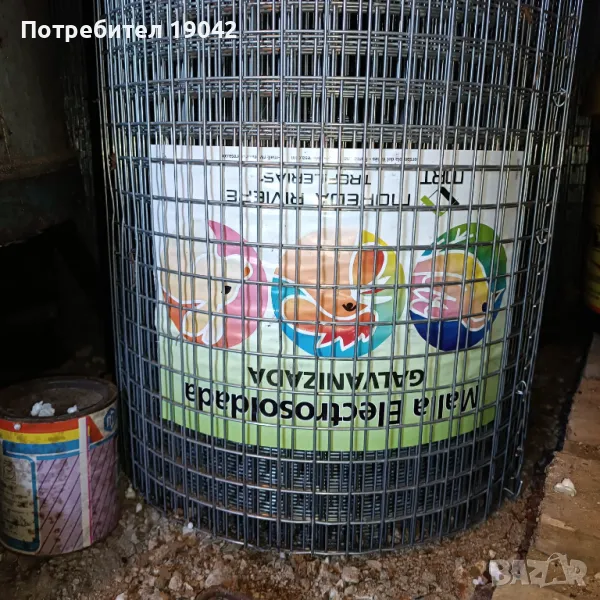 Мрежа за клетки поцинкована 25х25х2, снимка 1