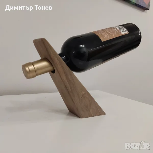 дървена стойка за вино , снимка 1