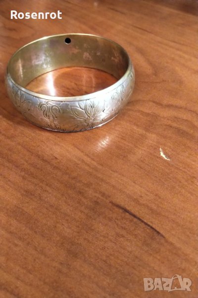  Сребърна гривна с позлата НАМАЛЕНА , снимка 1