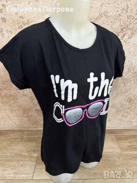 Дамска тениска с принт I'm the cool, снимка 1