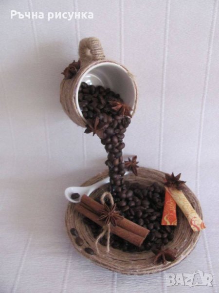 Летяща чаша декорация кафе или цветя , снимка 1