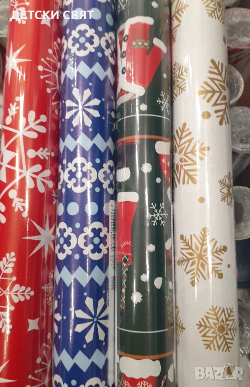 Коледна хартия за подаръци , снимка 1