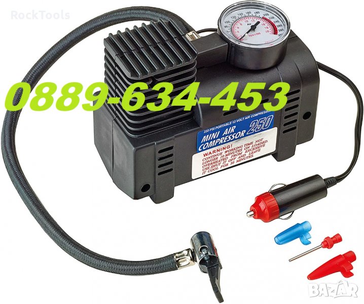 Електрическа Помпа Компресор За Кола Лодка Автомобил Мотор Колело 12v, снимка 1