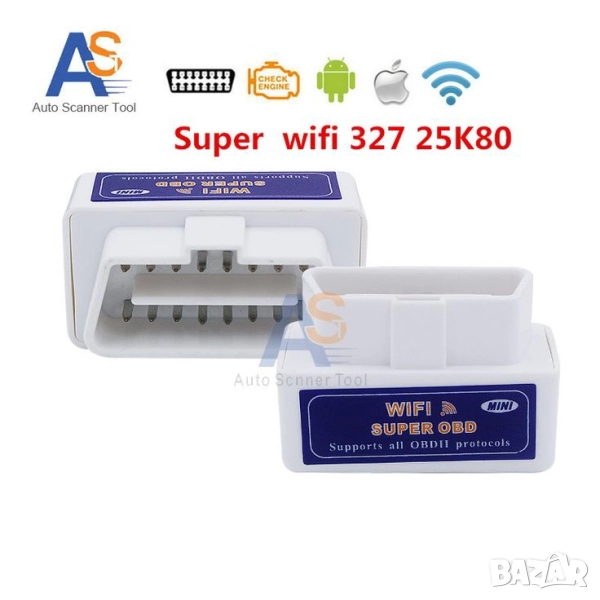 Мини Bluetooth OBD 2 уред за автомобилна диагностика, снимка 1