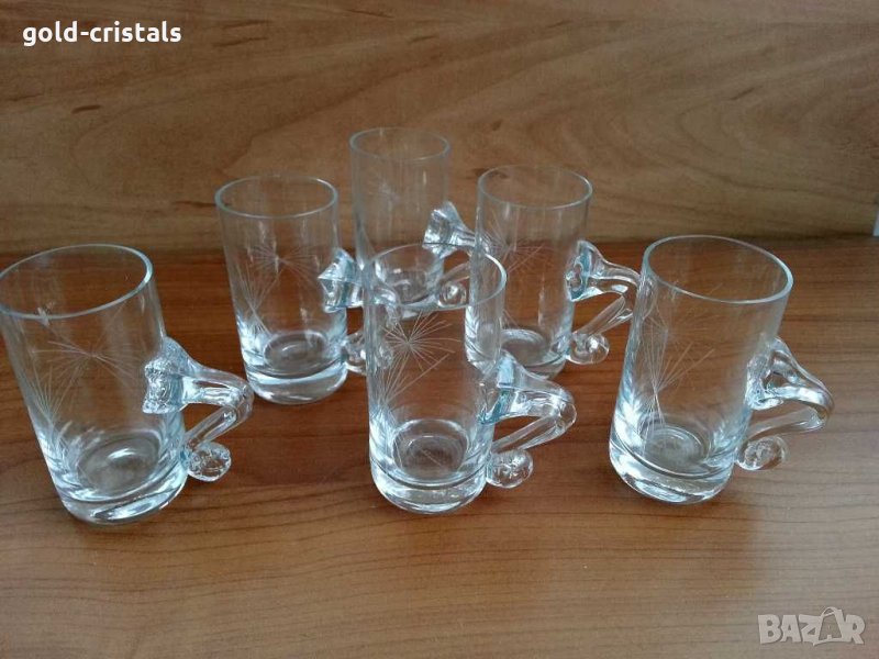 Ретро стъклени чаши  чашки юзчета , снимка 1