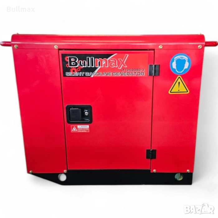  Обезшумен Водоустойчив Генератор за ток Bullmax - 12500LT-3 Трифазен, Преносим, Дигитален Дисплей, , снимка 1