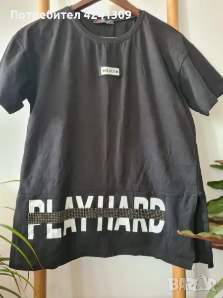 Нова бутикова блуза с къс ръкав, снимка 1