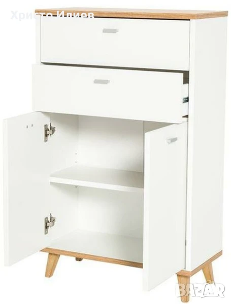 Шкаф за баня с чекмеджета 96см Скрин, снимка 1