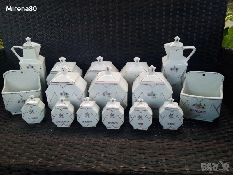 Стар български сервиз за подправки, снимка 1