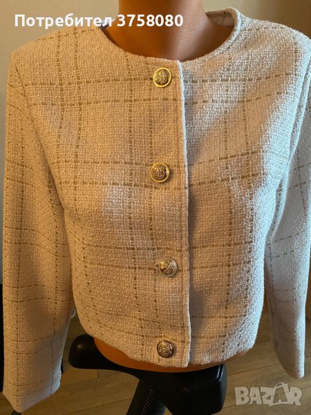 Бяло сако/жилетка, снимка 1