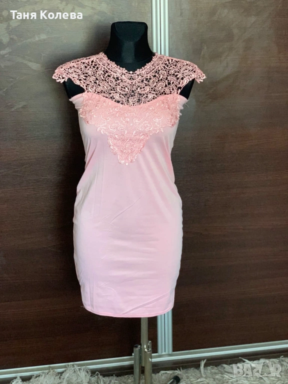 Продавам официална рокля в розов цвят, снимка 1