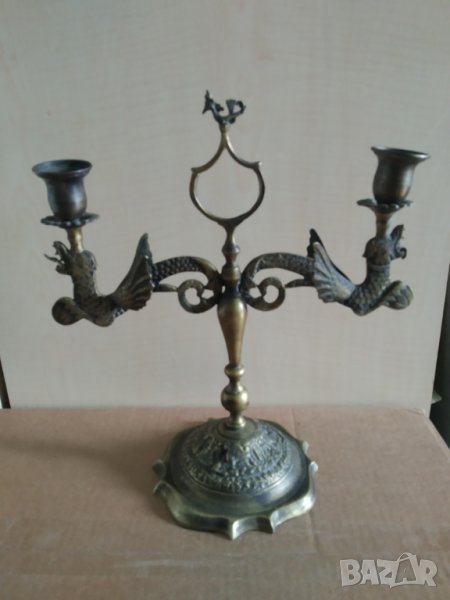 стар бароков свещник, снимка 1