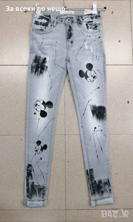 Mickey Mouse Дамски Дънки Мики Маус Код SV-24, снимка 1