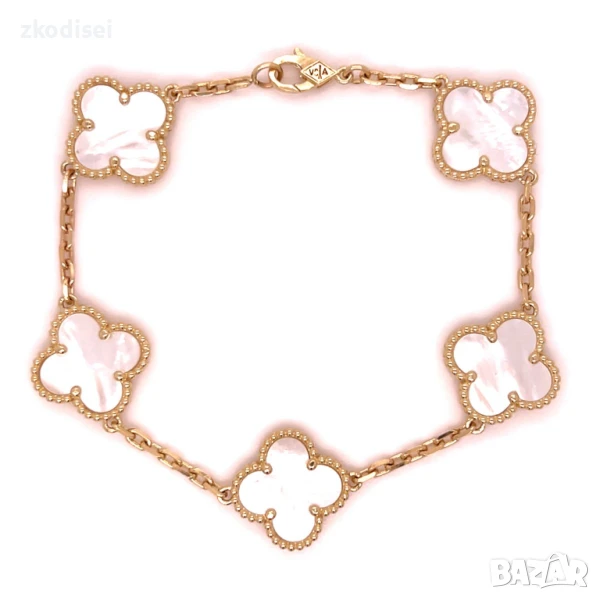 Златна дамска гривна Van Cleef 9,99гр. 19,0см. 14кр. проба:585 модел:33720-5, снимка 1