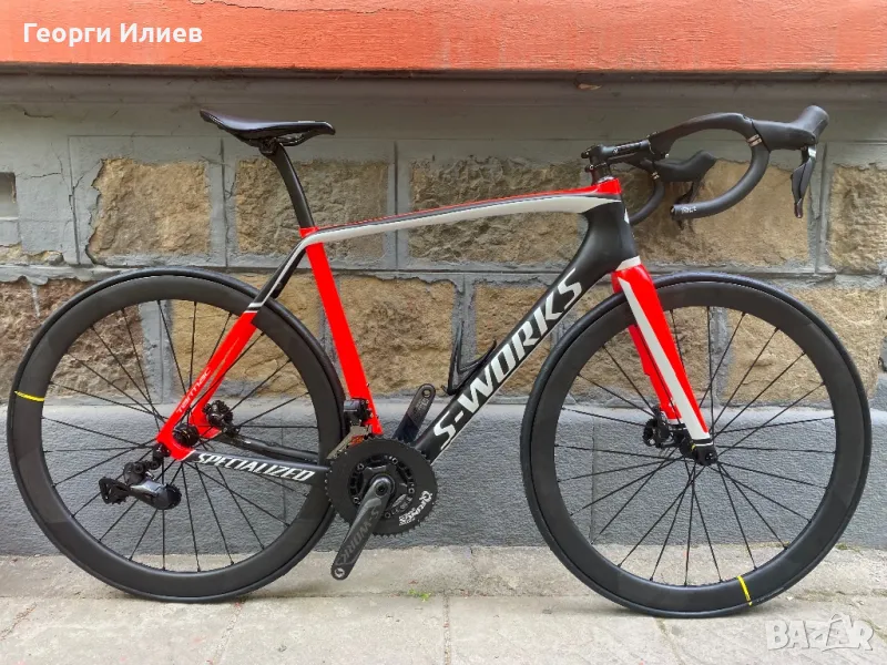 Карбонов велосипед S-WORKS TARMAC SL5 disc.ULTEGRA di2-12V.MAVIC., снимка 1