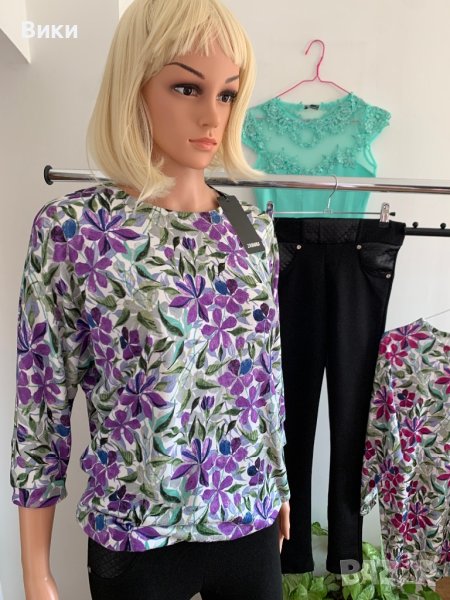 Дамска блуза в два цвята, снимка 1