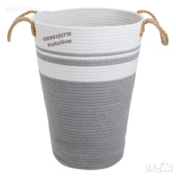 Кош за пране-Ø30x45 см./кош за дрехи, снимка 1