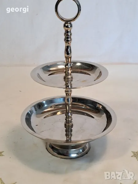 двуетажно иноксово плато  25/2, снимка 1