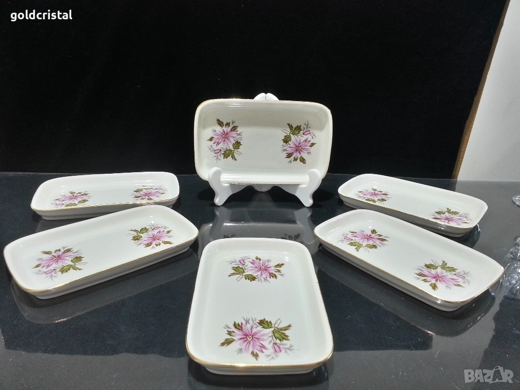 Стар български порцелан чинии , снимка 1